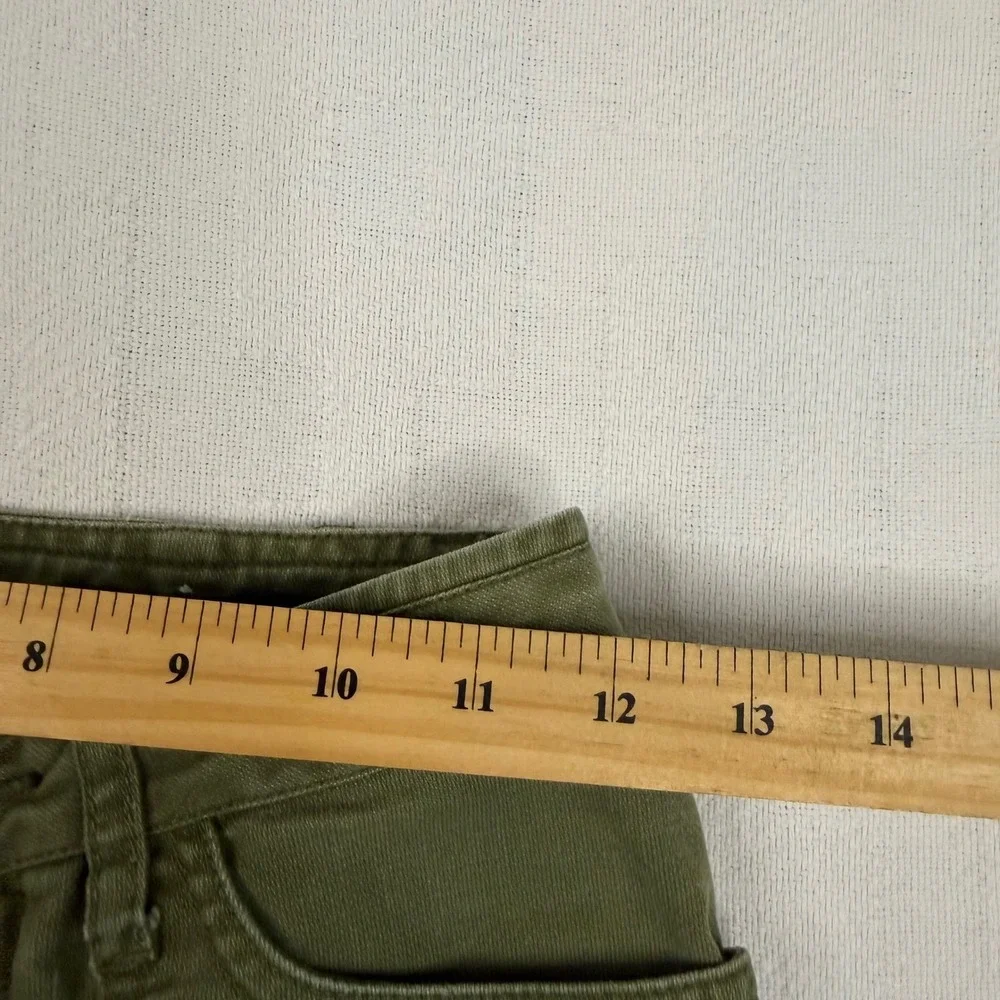 SO GSJC Womens Olive Green Utility Shorts Size 0 Cotton Cargo Low Rise 15324GM
